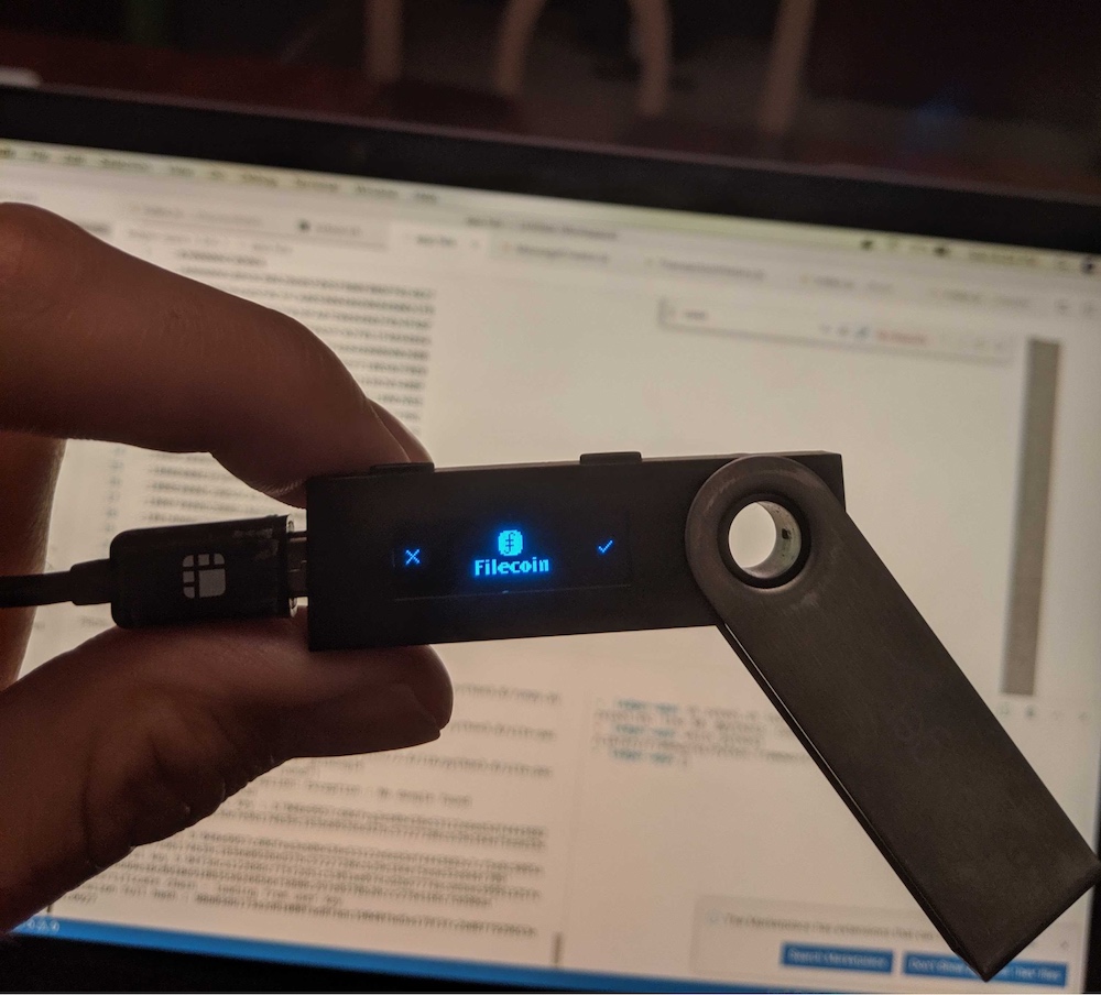 Filecoin Ledger app developed by Zondax